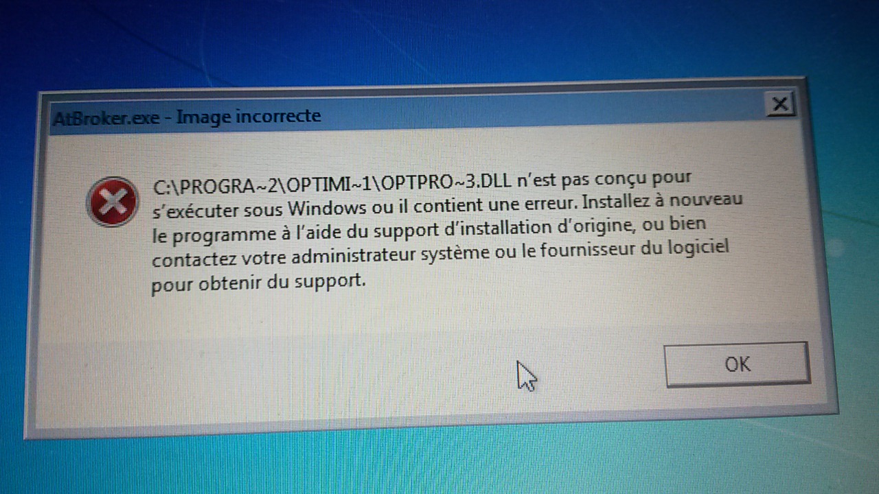 Impossible d'ouvrir l'ordinateur message d'erreur! par gagadu62 - page